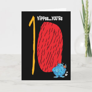 Carte Joyeux 10e anniversaire