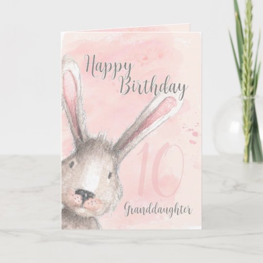 Carte Joyeux 10e Anniversaire De La Petite Fille De L Aq Zazzle Ch