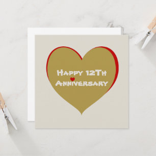 Carte Joyeux 12E anniversaire