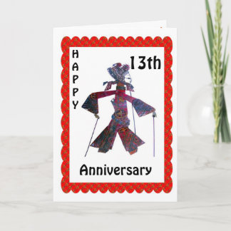 Carte Joyeux 13e anniversaire