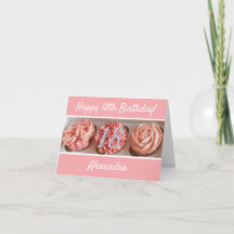 Carte Joyeux 18e Anniversaire Cupcake