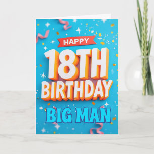 Carte Joyeux 18ème anniversaire