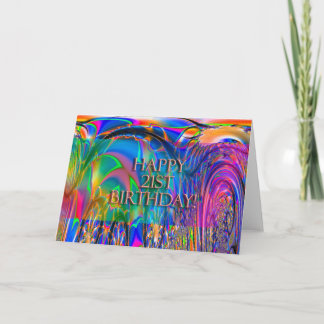 Carte Joyeux 21e anniversaire !