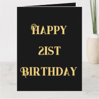 Joyeux 21e anniversaire or jaune vingt et un âge