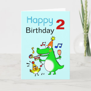 Carte Joyeux 2e anniversaire ( J'ai 2 ans )