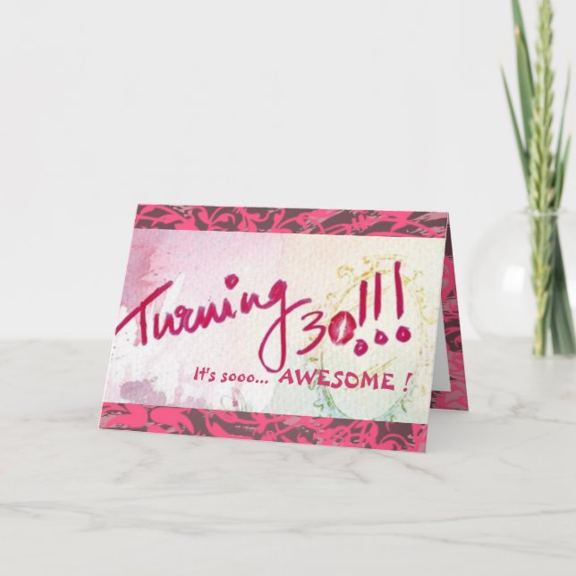 Carte Joyeux 30e anniversaire, Soeur ! (Personnalisable  (Devant)