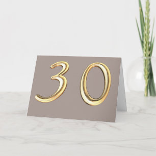 Carte Joyeux 30e anniversaire trentenaire 30 30e
