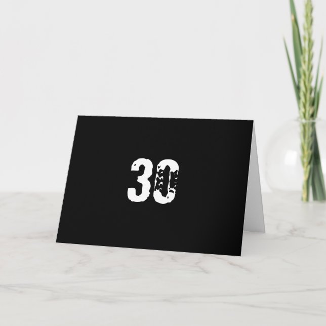 Carte Joyeux 30ème anniversaire (Devant)