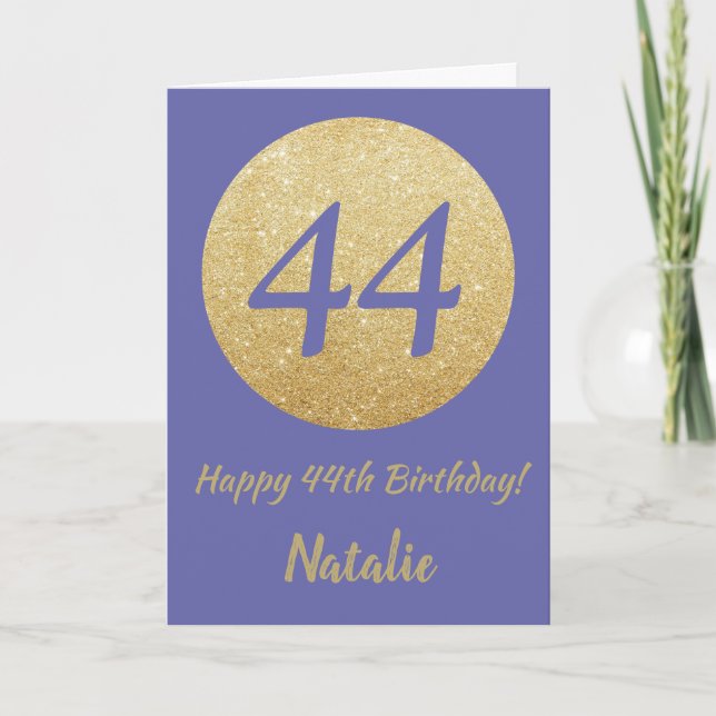 Carte Joyeux 44ème anniversaire et Parties scintillant d (Devant)