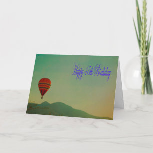 Carte Joyeux 45e anniversaire Hot Air Balloon
