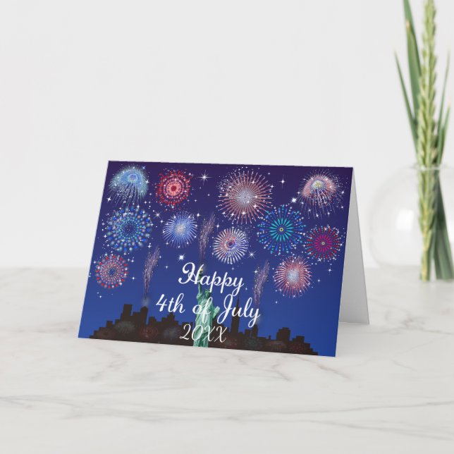 Carte Joyeux 4 juillet à New York (Devant)