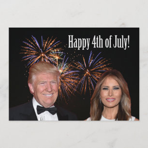 Carte Joyeux 4 juillet de Donald et Melania Trump