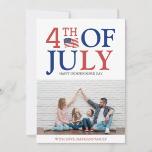 Carte Joyeux 4 juillet fête de l'indépendance photo de l
