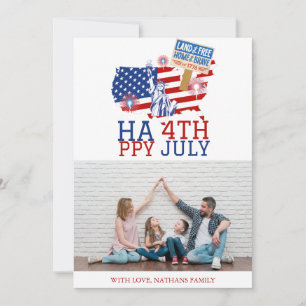 Carte Joyeux 4 juillet fête de l'indépendance photo de l