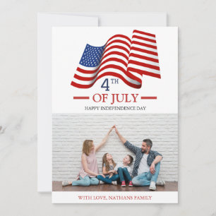 Carte Joyeux 4 juillet fête de l'indépendance photo de l