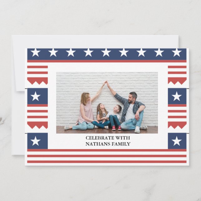 Carte Joyeux 4 juillet Jour de l'Indépendance photo (Devant)