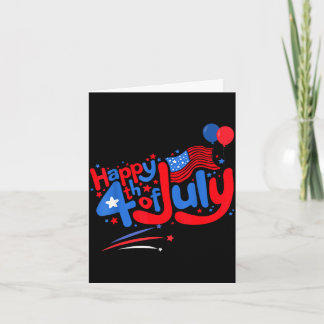 Carte Joyeux 4 juillet jour de l'indépendance usa 4 juil