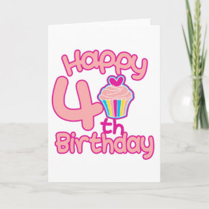 Carte Joyeux 4ème anniversaire !