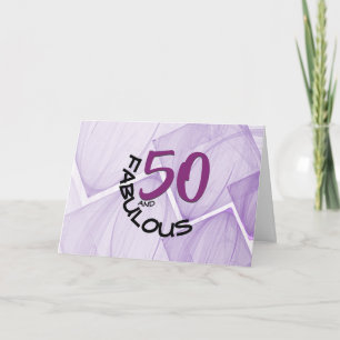 Carte Joyeux 50 et fabuleuse typographie d'anniversaire