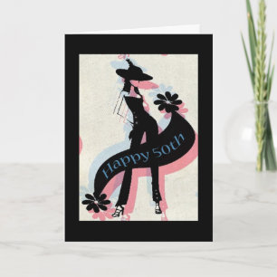 Carte Joyeux 50e anniversaire