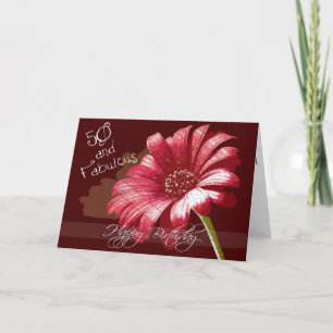 Carte Joyeux 50e anniversaire