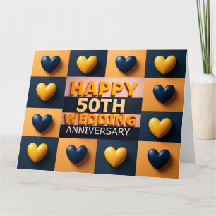 Carte Joyeux 50e Anniversaire de Mariage