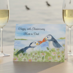 Carte Joyeux 50e Anniversaire de Mariage Maman & Papa Ma