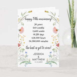 Carte Joyeux 50ème anniversaire le meilleur reste à veni