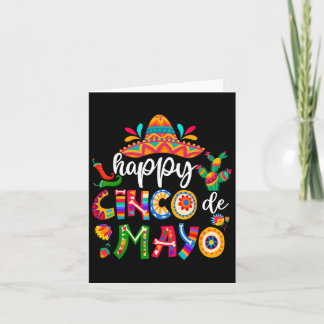 Carte Joyeux 5 De Mayo Cinco Viva Mexique Chemise Pour L