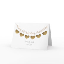 Joyeux 5e anniversaire Mariage, boisé