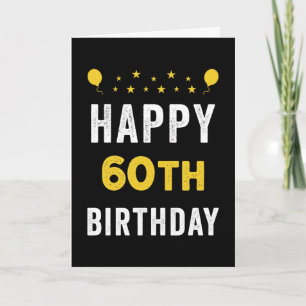 Carte Joyeux 60e anniversaire Sexagenarian Celebration P