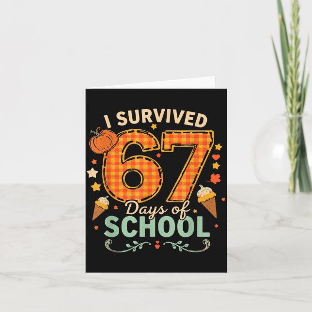 Carte Joyeux 67e jour d'école drôle de professeur de Tha (Devant)