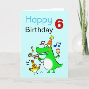 Carte Joyeux 6ème anniversaire ( J'ai 6 ans )