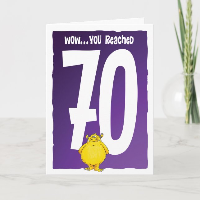 Carte Joyeux 70e anniversaire (Devant)