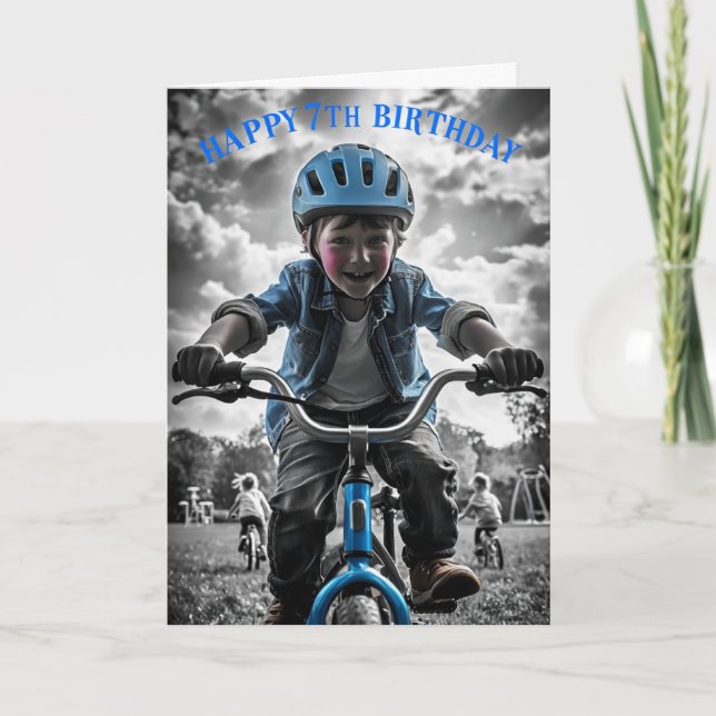 Carte Joyeux 7e anniversaire (Devant)