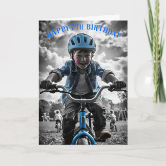 Carte Joyeux 7e anniversaire