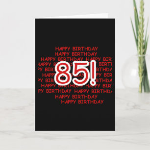 Carte Joyeux 85th anniversaire