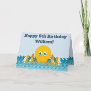 Carte Joyeux 8e anniversaire