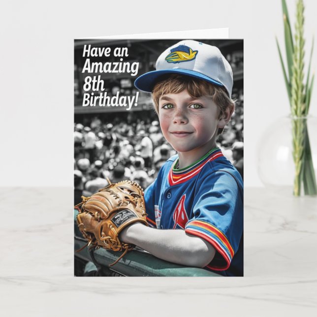 Carte Joyeux 8e anniversaire (Devant)