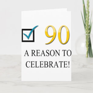 Carte Joyeux 90ème anniversaire