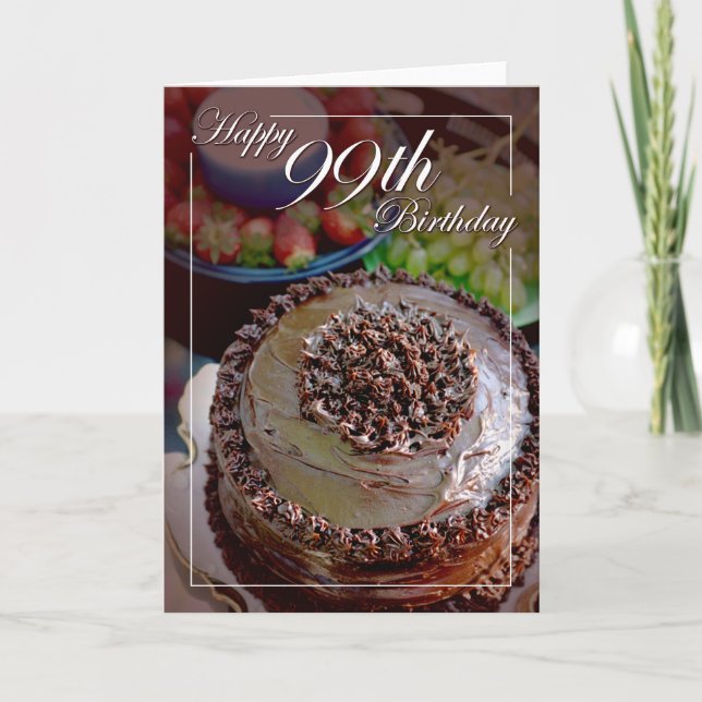 Carte Joyeux 99ème anniversaire ! (Devant)