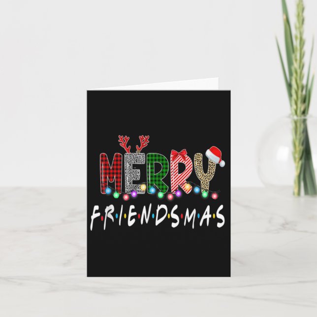 Carte Joyeux amis Amis Noël Correspondances Noël G (Devant)