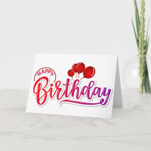 Carte Joyeux anniversaire