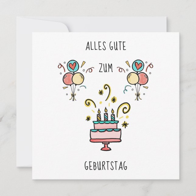 Carte Joyeux anniversaire (Devant)