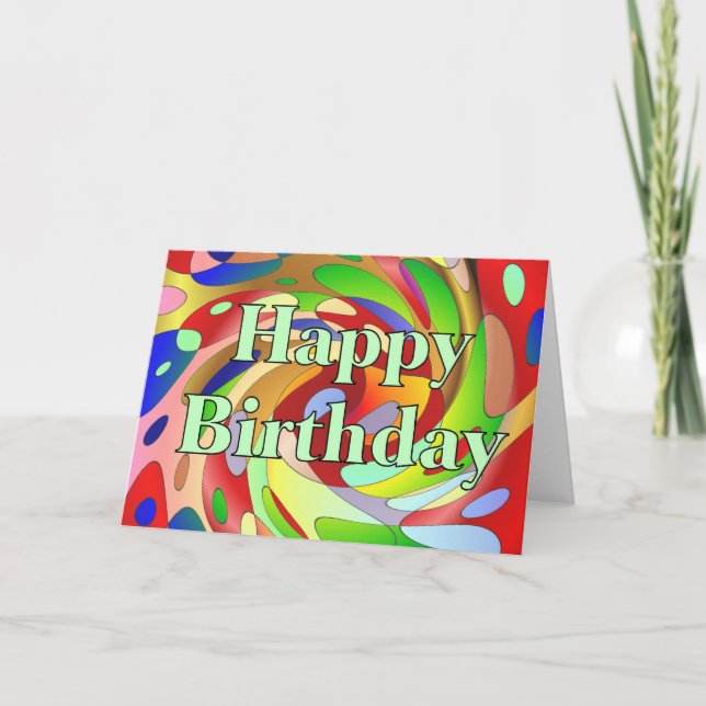 Carte Joyeux anniversaire (Devant)