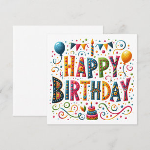 Carte Joyeux Anniversaire
