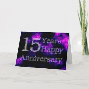 Carte Joyeux Anniversaire 15 Ans (anniversaire de mariag