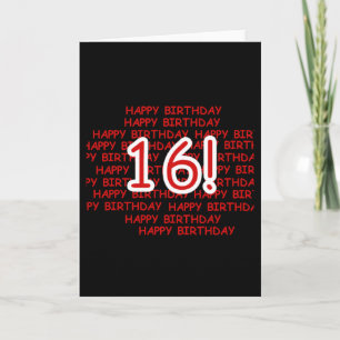 Carte Joyeux anniversaire 16