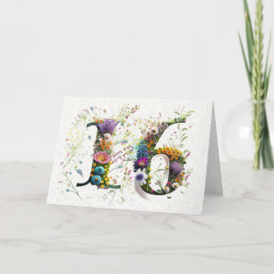 Carte Joyeux Anniversaire 16 ans Texte Fleurs Sauvages