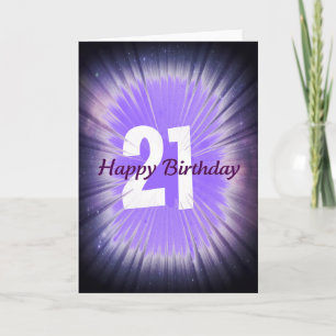 Carte Joyeux anniversaire 21